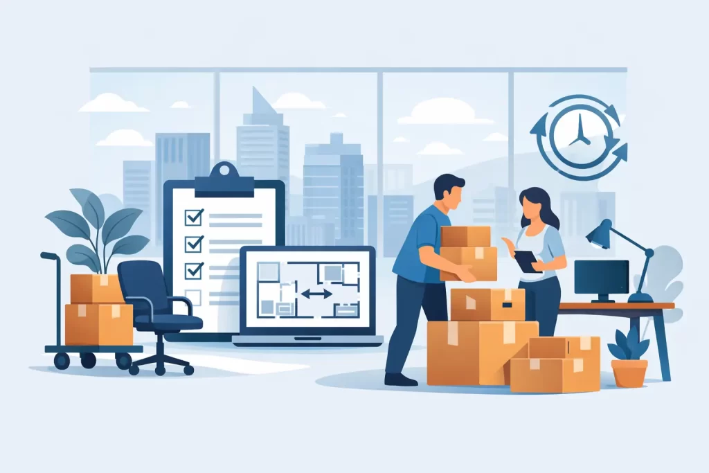 Office Relocation Checklist Guide for Less Downtime