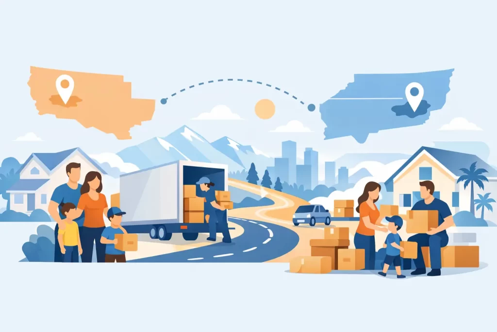 An Interstate Family Move Example, Step by Step